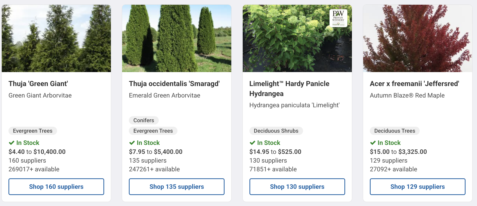 Nursery Plant Sales