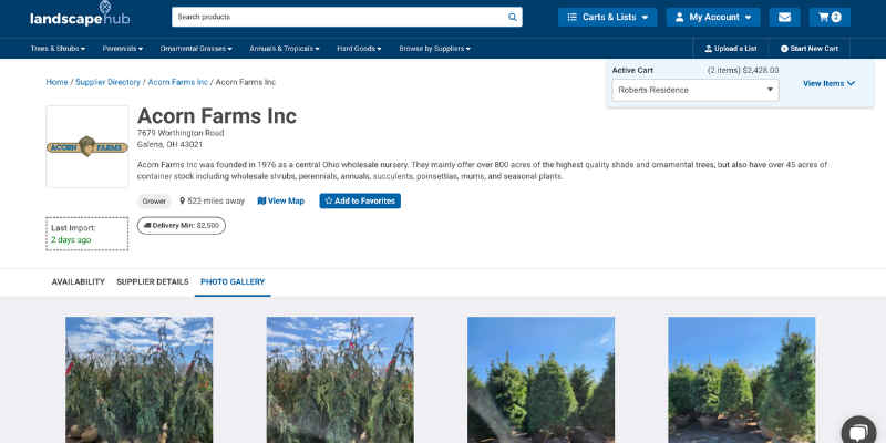 Suppliers on LandscapeHub